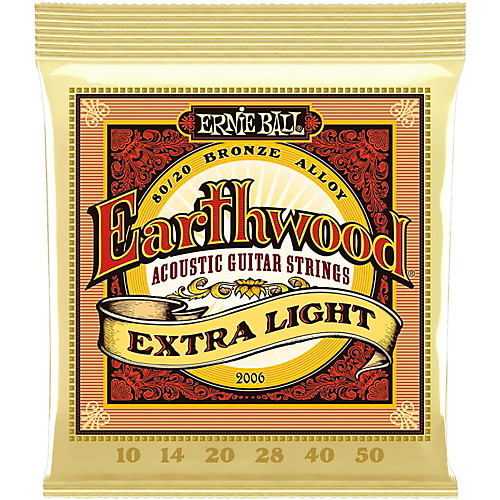 Ernie Ball 2006 Earthwood 80-20 Bronze Extra Light Acoustic Guitar Strings
