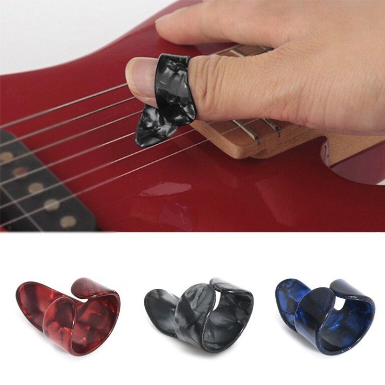 3 Pcs Finger Guitar Pick Thumb Pick Combo Total 4 Pcs Baadok 7447