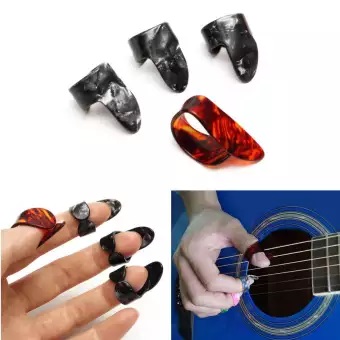 3 pcs Finger Guitar Pick + Thumb pick Combo (Total - 4 Pcs)
